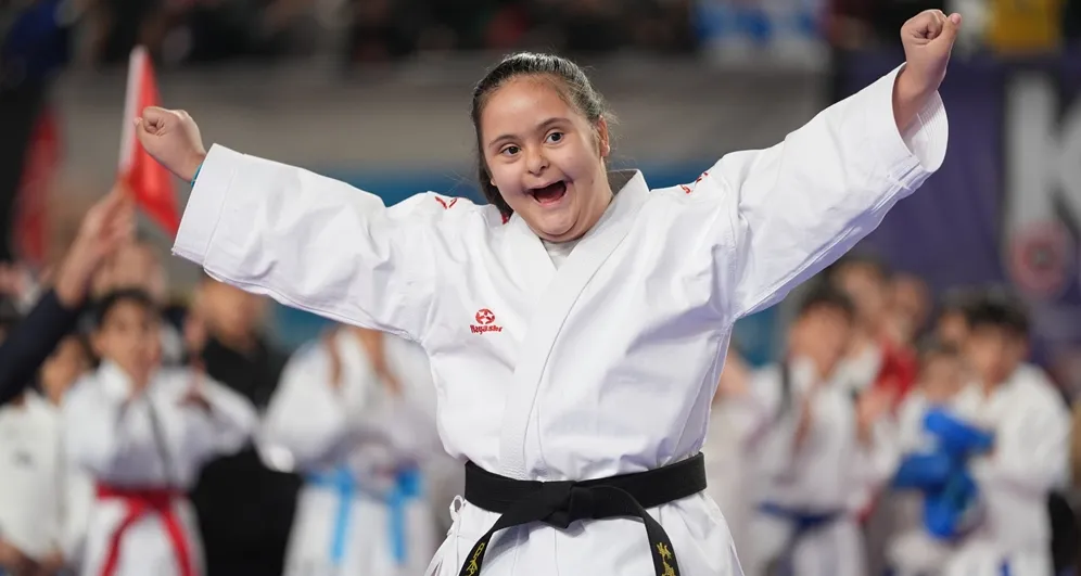 Down sendromlu Reyyan şampiyon oldu