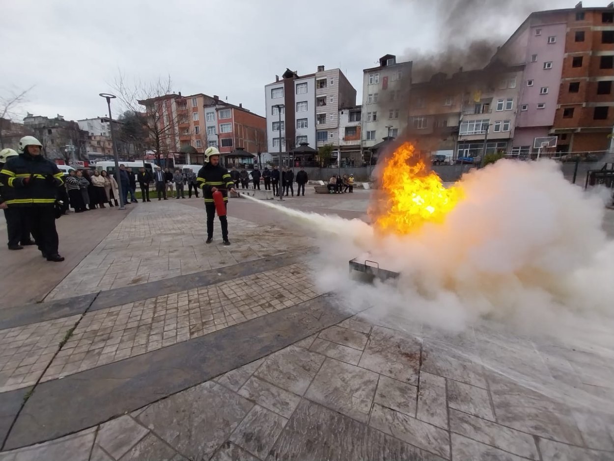 Ordu’da kamu kurumlarına yangın bilinci