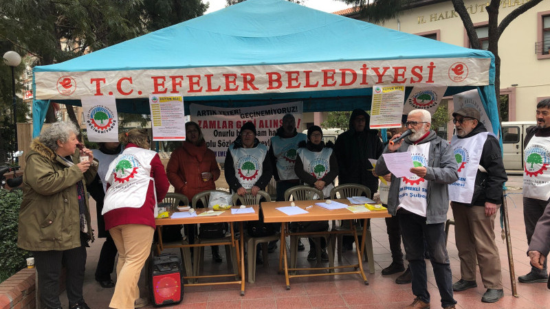 Aydın’da emekliler hakları için meydanda!