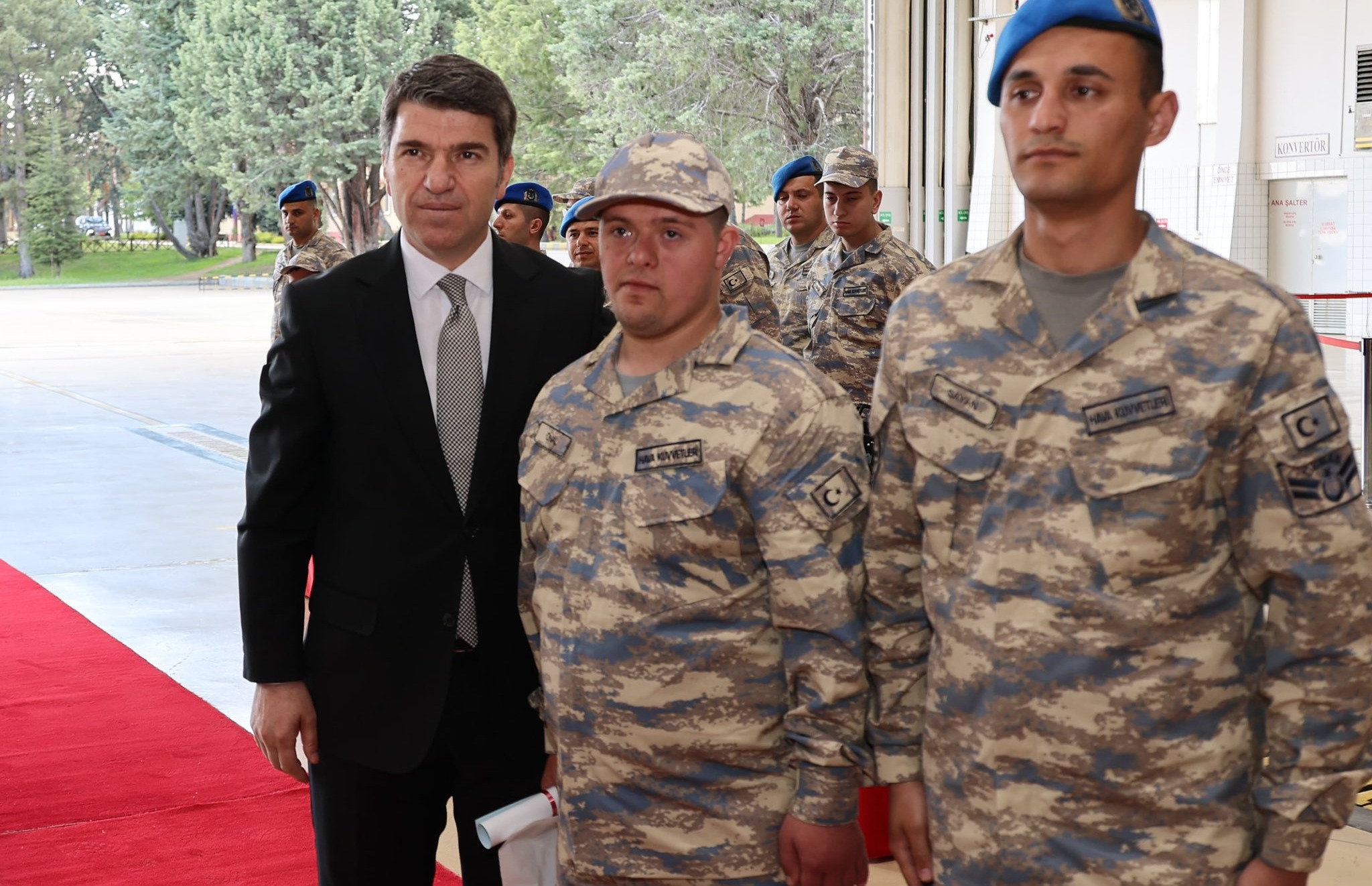 Amasya’da özel bireyler temsili askerlik gururu yaşadı