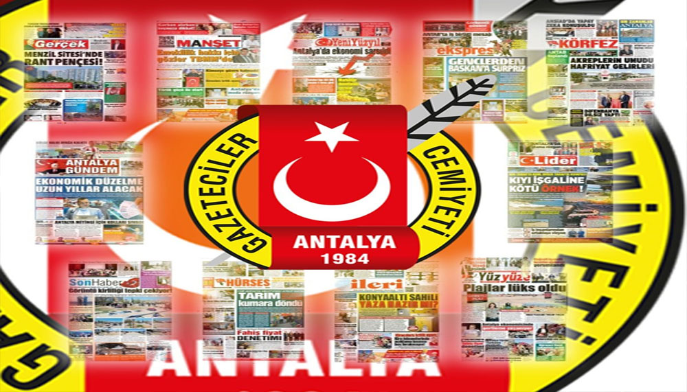 Antalya Gazeteciler Cemiyeti, Antalya'da kapanan 5 gazete için mesaj yayınladı