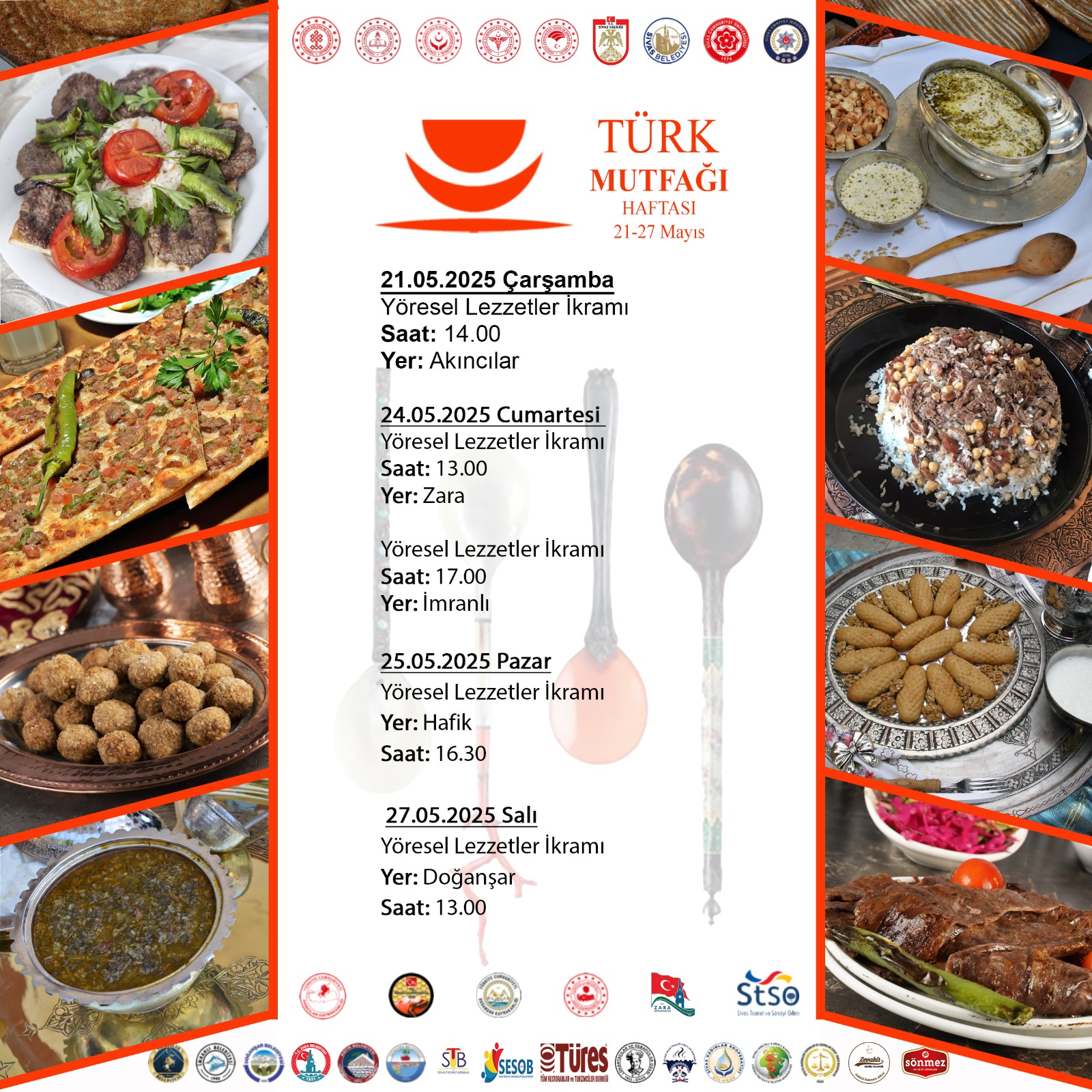 Sivas’ta Türk Mutfağı Haftası dolu dolu geçecek