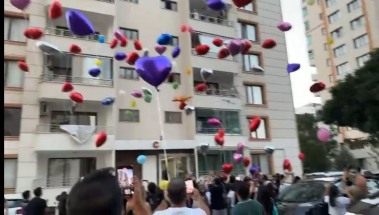 Lösemiyi yenen 14 yaşındaki Efrin’e Diyarbakır’dan balonlarla destek