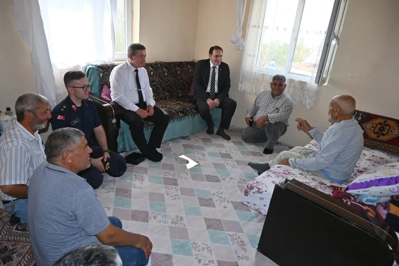 Kaymakam Türker’den Kore gazisine ziyaret