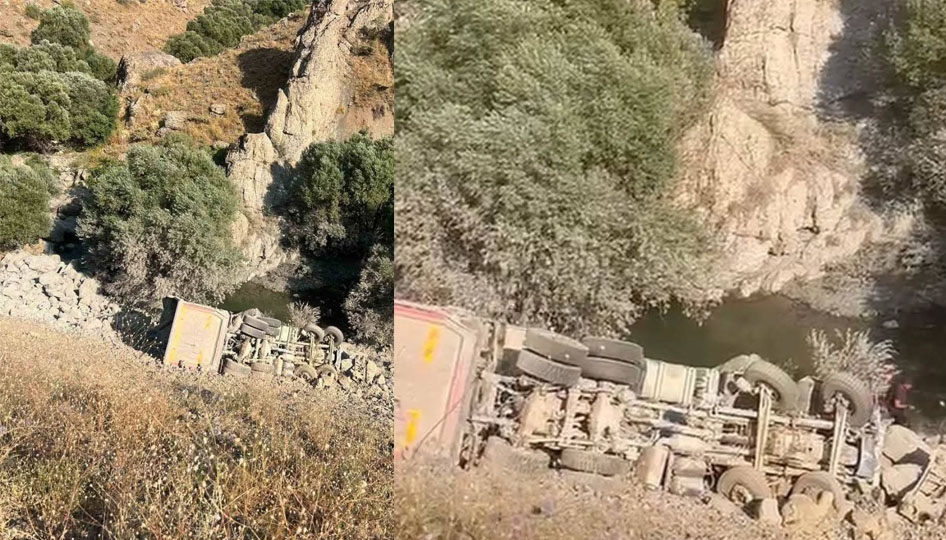 Hakkari Yüksekova’da kamyon uçuruma yuvarlandı: Sürücü hayatını kaybetti