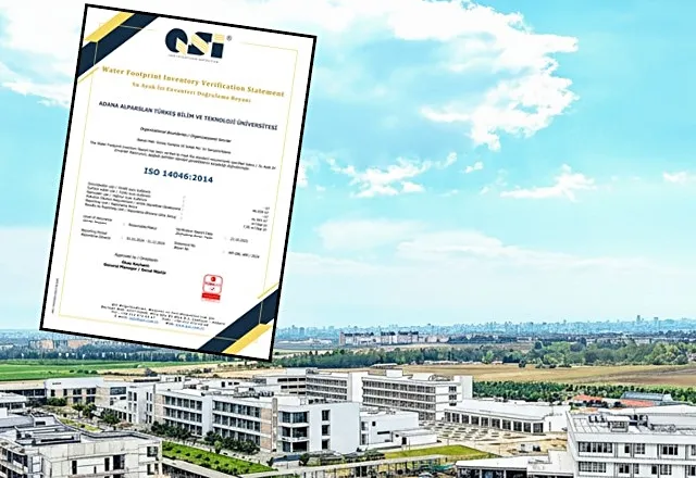 ATÜ su ayak izi belgesi aldı
