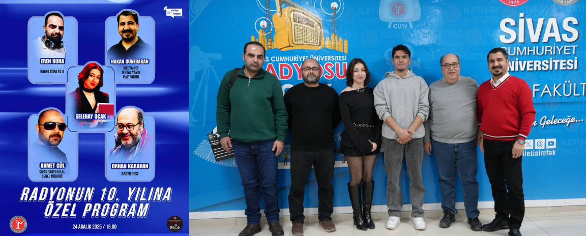 Radyocular CÜ radyonun 10. Yılına özel yayına konuk oldular