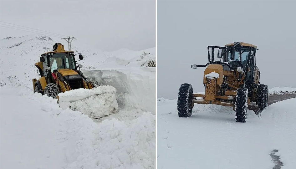 Batman Sason'da karla mücadele hız kesmeden devam ediyor