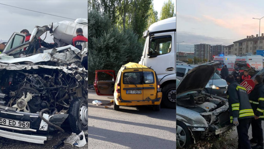 Sivas'ta trafik kazalarında 41 kişi hayatını kaybetti