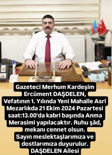 TIMBIR Kurucusu merhum Ercüment Daşdelen kabri başında anılacak