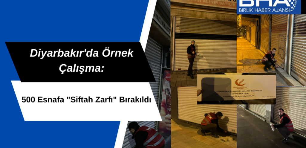 Diyarbakır’da 500 esnafa “siftah zarfı” bırakıldı