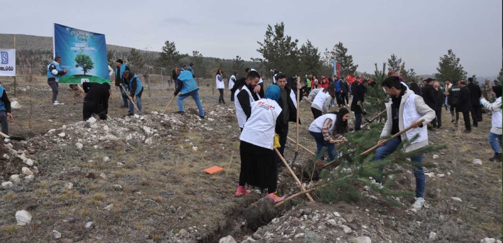 Kars’ta 11 bin 500 fidan düzenlenen törenle toprakla buluştu