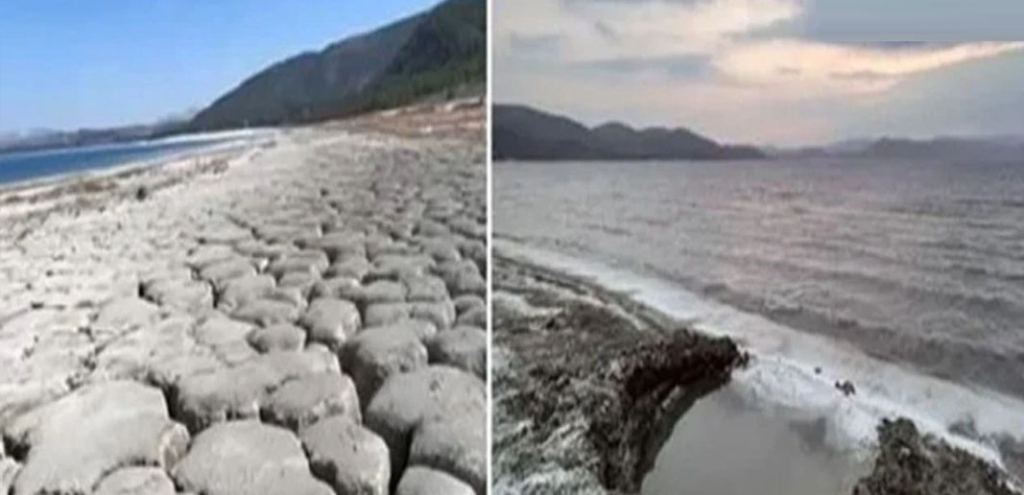 Burdur Salda gölü’nde su çekilmesi devam ediyor