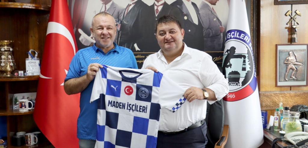 Maden İşçileri Topbaşıspor’dan GMİS yöneticilerine forma