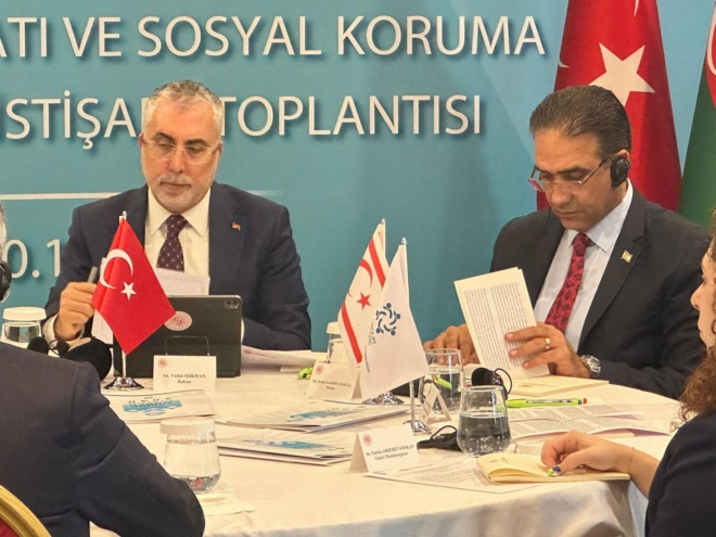 KKTC Çalışma Bakanı Gardiyanoğlu Ankara’da